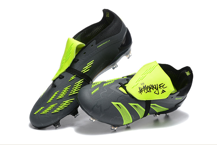 Adidas Predator Accuracy + Preto/Verde Com Elastico