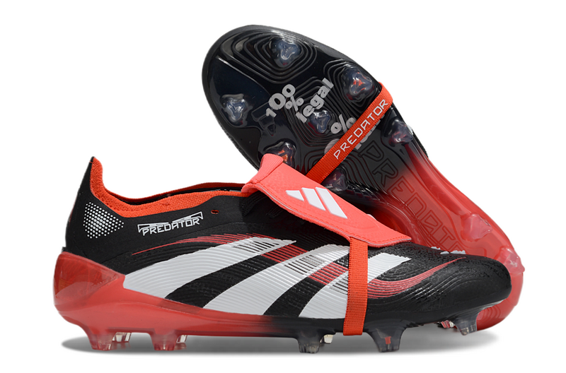 Adidas Predator Accuracy + Preto/Vermelho Com Elástico