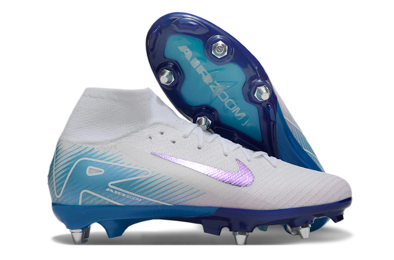 Nike Air Zoom Mercurial Superfly XV Elite SG Branco/Azul