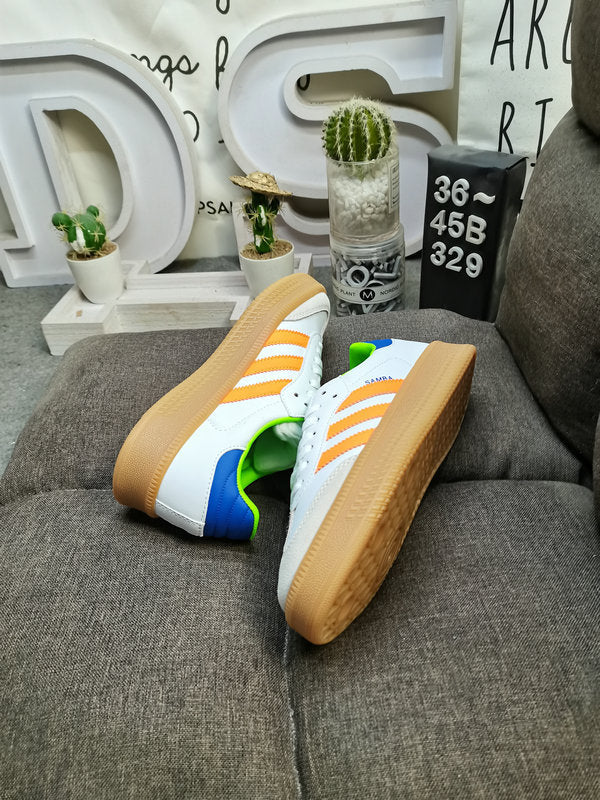 Adidas Samba Branco/Amarelo