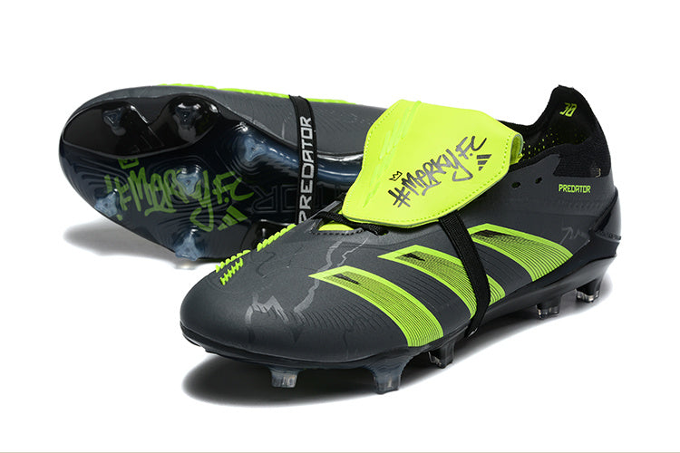 Adidas Predator Accuracy + Preto/Verde Com Elastico