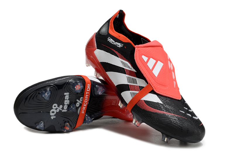 Adidas Predator Accuracy + Preto/Vermelho Com Elástico