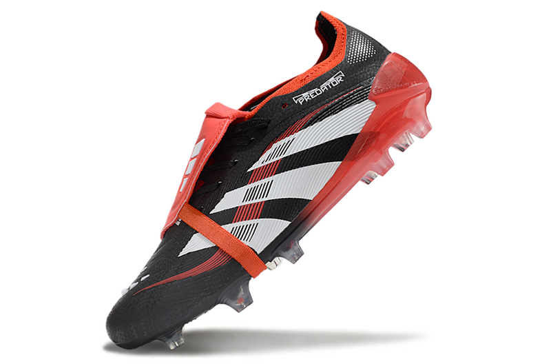 Adidas Predator Accuracy + Preto/Vermelho Com Elástico
