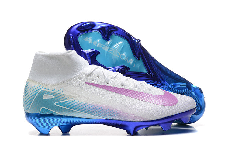 Nike Air Zoom Mercurial Superfly XV Elite FG Branco/Azul