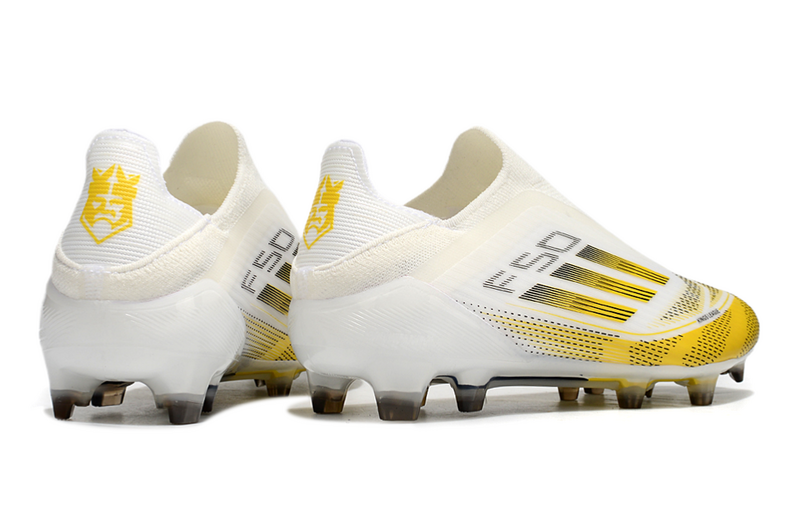 Adidas F50 + Branco/Amarelo Sem Atacador