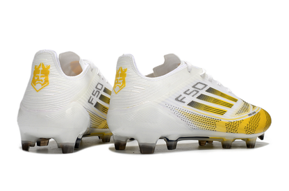 Adidas F50 + Branco/Amarelo