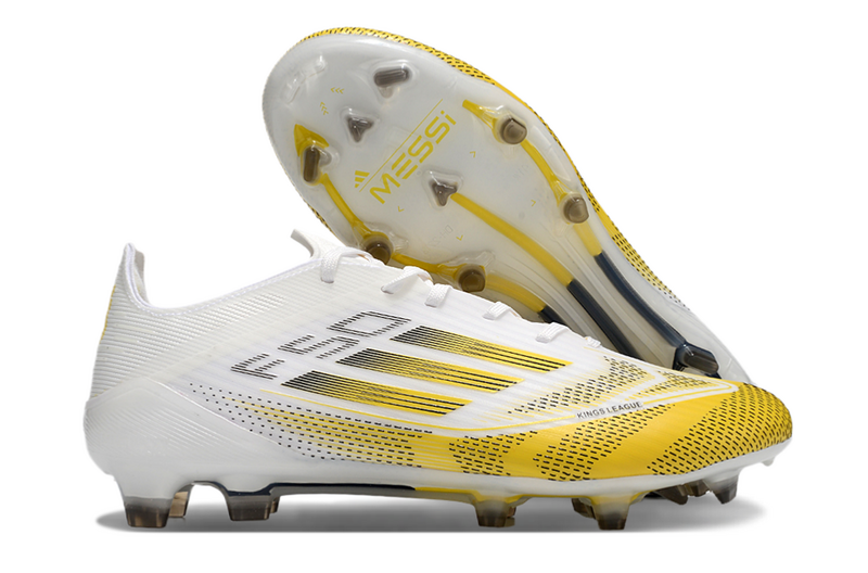 Adidas F50 + Branco/Amarelo
