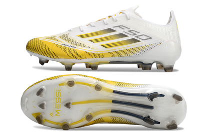Adidas F50 + Branco/Amarelo