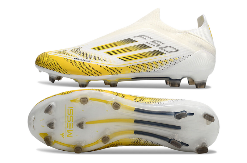 Adidas F50 + Branco/Amarelo Sem Atacador