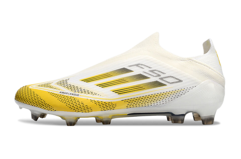 Adidas F50 + Branco/Amarelo Sem Atacador