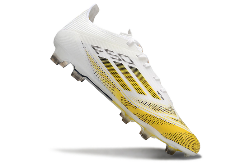 Adidas F50 + Branco/Amarelo